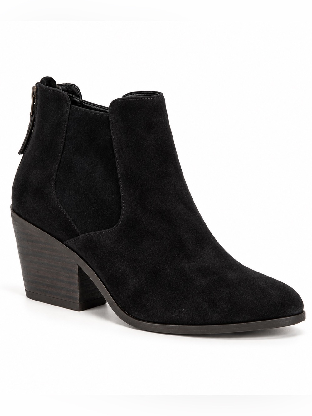 Eileen Fisher Suede Heeled Ankle Boot